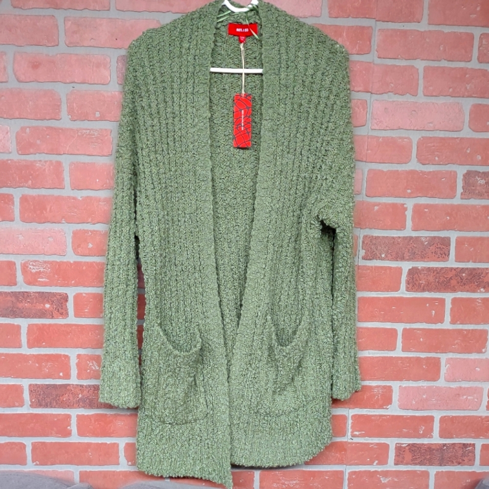 Olive Pocket Cardigan